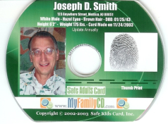 Safe Adults Card CD