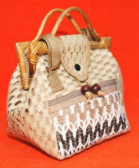 Handcrafted jute handbag