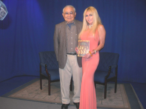 Dr. Jack Fujimoto & Dawna Heising with Sawtelle Book