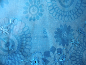 Close-up of koi Monica fabric