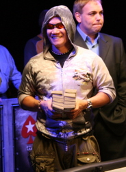 Heartland Poker Tour's 2010 opening event winner Kimbo Ung in Las Vegas.