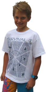 Survival T Kids Pictorial White