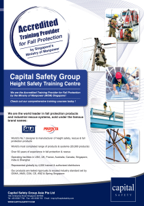 CSG Height Training Course Promotional leftlet 1