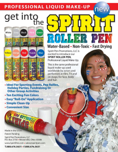 Spirit Roller Pen Roll-on Face Paint