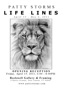 “Life Lines” Exhibition Invitation - Patty Storms