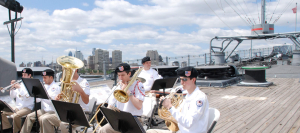 Performing on the Battleship New Jersey