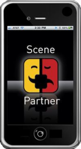 Scene Partner App for iPhone - opening screen