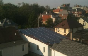 Picture of Solar Panels Integrated Into Roof of Penn Hotel & Sports Bar  in Historic Hershey, PA