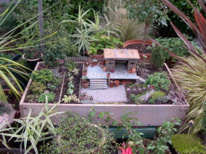 Miniature Garden with Shed