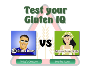 Test Your Gluten IQ quiz
