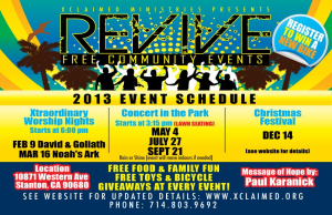 2013 Event Schedule