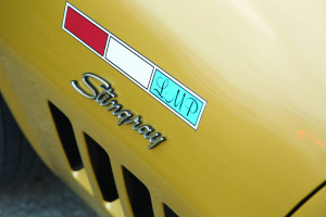 LMP - Alan Bean's Corvette logo standing for Lunar Module Pilot.