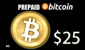 $25 Prepaid Bitcoin Card