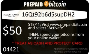 $50 Virtual Prepaid Bitcoin Card