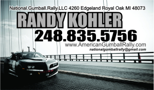 Michigan Gumball Rally Organizer