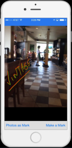 Screenshot - leaving a mark inside a local coffee house