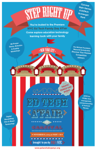 The NYC Ed Tech Family Day A'Fair flyer