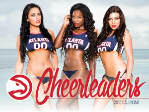 Atlanta Hawks Cheerleaders 2015 Swimsuit Calendar Cover