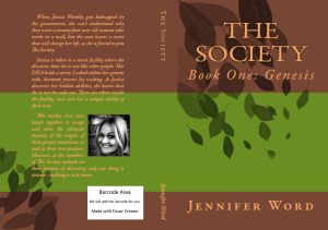 The Society Book One: Genesis