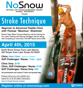 No Snow Stand Up Paddleboard Spring Challenge & Clinic