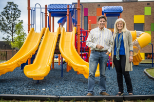 Owners Shan & DeAnn Shepherd at New Covenant United Methodist Church Playground