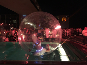 The Dancing Fire - Water sphere performers