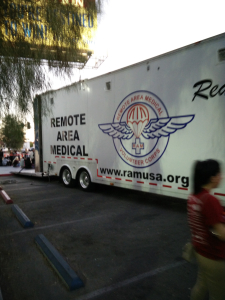 RAM Truck brings Medical Equipment