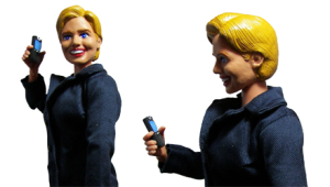 THE HILLARY ACTION FIGURE WITH BLACKBERRY