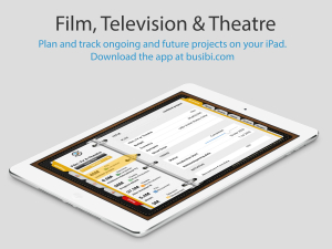 An app for Film Producers and Suppliers to the Film Industry