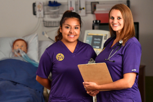 Olivet Students in Performance Scrubs