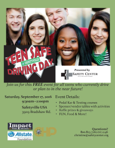 Teen Safe Driving Day Flyer