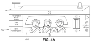 "Rear Passengers View" available on Smart Sun Visor Invention
