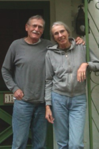 Photo of author, Peter Meinke and artist, Jeanne Meinke