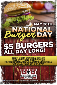 National Burger Day!