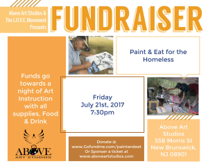 Paint & Eat Fundraiser Flyer