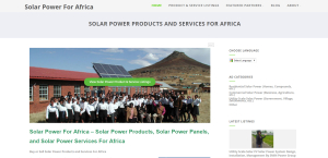 SolarPowerForAfrica.com Home Page