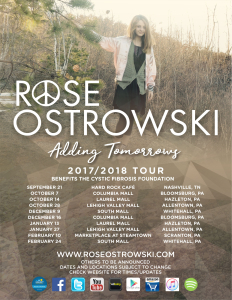 Rose Ostrowski's 2017/2018 'Adding Tomorrows' Schedule