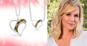 Jennie Garth Traveling Heart Necklace Jewelry Set