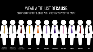 Wear a tie just be'cause'.