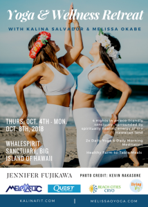 Melissa & Kalina's Yoga Retreat Flyer
