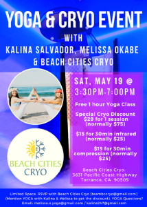 Yoga x Cryo Event in the South Bay
