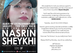 Nasrin Sheykhi: "Alien of Extraordinary Ability - The EB-1A Tour"