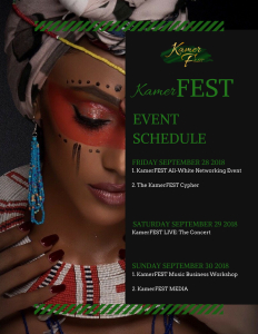 2018 KamerFEST Event Schedule