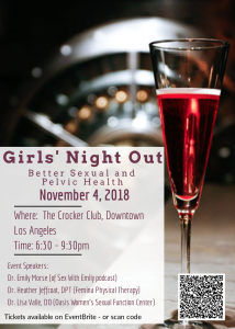 Girls' Night Out Flyer and QR code - DTLA