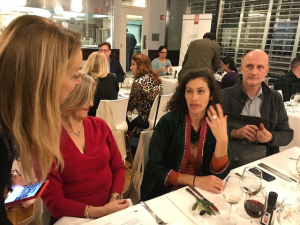 The Consortium's EVOO experts mingled with the special guests throughout the meal, explaining the EVOO flavor nuances - as well as their olive trees growing practices.