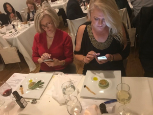 The immediate social media posting by the dinner guests attested to the culinary satisfaction and delight.