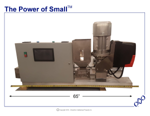 The Power of Small- Modular extruder and injection molder