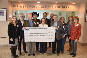 TSSA Presents Check to Shriners Hospitals for Children, Galveston