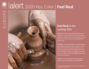 Color Marketing Group's 2020 Key Color Feel Real
