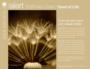 Color Marketing Group's 2020 Key Color Seed of Life